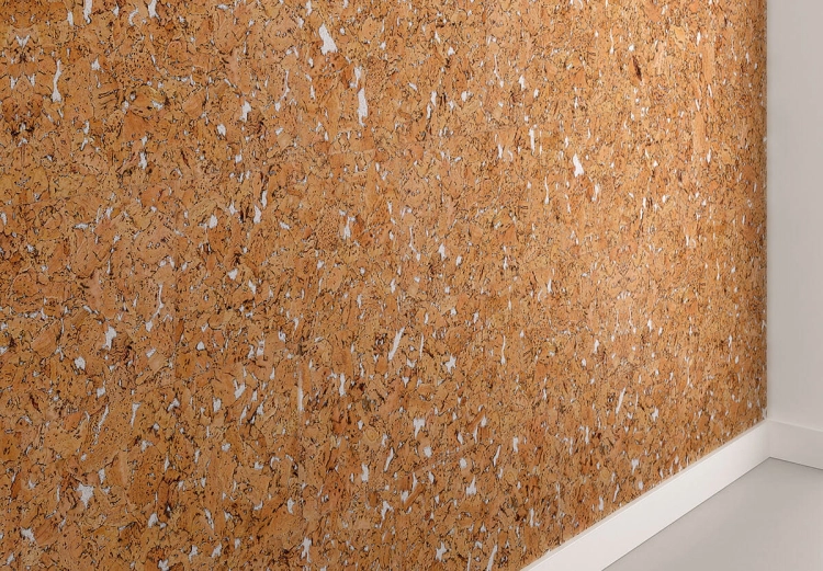 Korek ścienny HAWAI WHITE — zbliżenie powierzchni · 600 x 300 x 3 mm (2)